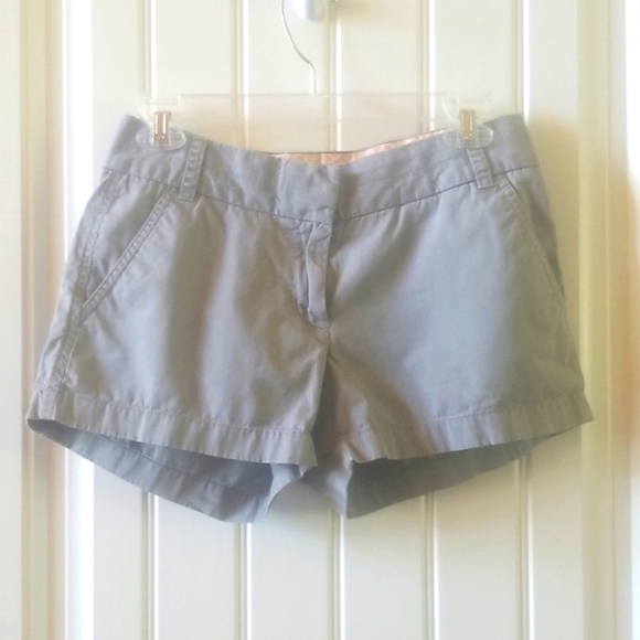 J. Crew 100% Cotton Gray Chino Shorts
